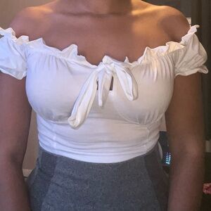 White Crop Top